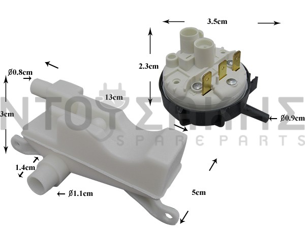 Εικόνα 1 για ΠΡΕΣΟΣΤΑΤΗΣ ΠΛΥΝΤΗΡΙΟΥ ZANUSSI ELECTROLUX AEG 4055349619
