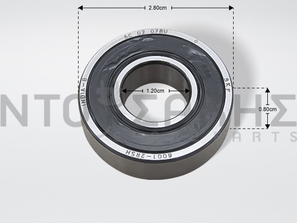 Εικόνα 1 για ΡΟΥΛΕΜΑΝ ΠΛΥΝΤΗΡΙΟY 6001 2RS SKF