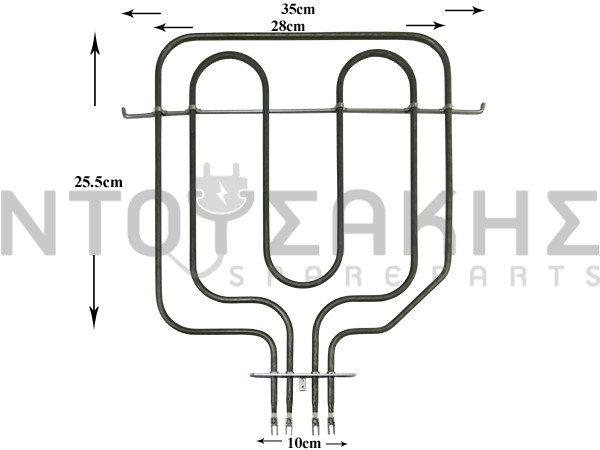 Εικόνα 1 για ΑΝΤΙΣΤΑΣΗ ΚΟΥΖΙΝΑΣ ΑΝΩ NARDI 1400W 600W 040110009901R