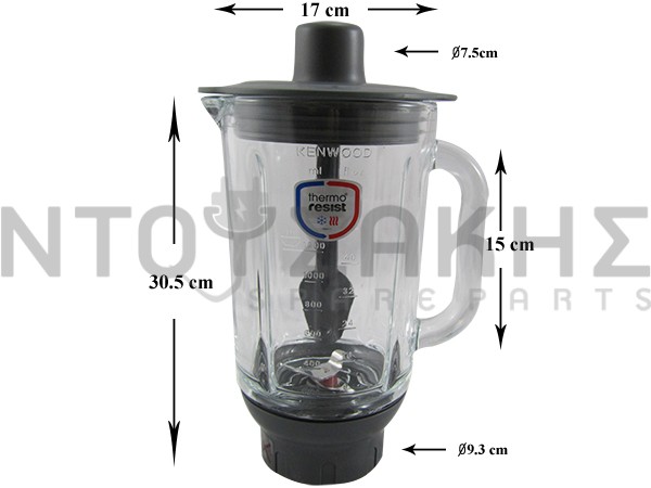 Εικόνα 2 για ΚΑΝΑΤΑ ΜΠΛΕΝΤΕΡ KENWOOD KAH358GL
