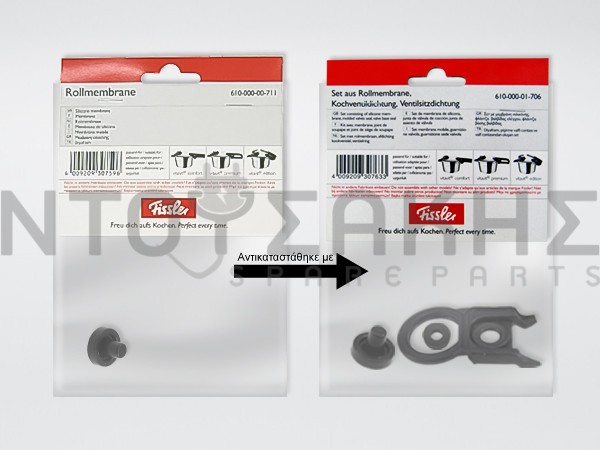Εικόνα 1 για ΜΕΜΒΡΑΝΗ ΒΑΛΒΙΔΑΣ ΧΥΤΡΑΣ FISSLER PREMIUM 6100000711