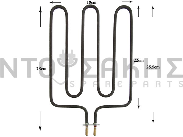 Εικόνα 1 για ΑΝΤΙΣΤΑΣΗ ΨΗΣΤΙΕΡΑΣ ΙΙΙ 28CM 1600W