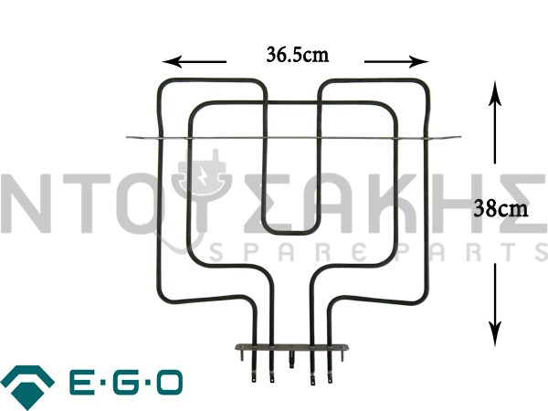 Εικόνα 1 για Άνω Αντίσταση & Γκριλ Φούρνου Whirlpool 900 + 1600 Watt