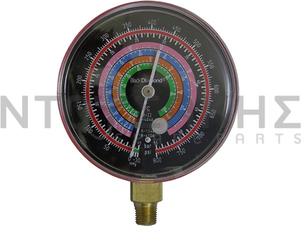 Εικόνα 1 για ΜΑΝΟΜΕΤΡΟ 80ΜΜ R22/R134a/R404/R410a BLACK DIAMOND ΥΨΗΛΗΣ ΠΙΕΣΗΣ