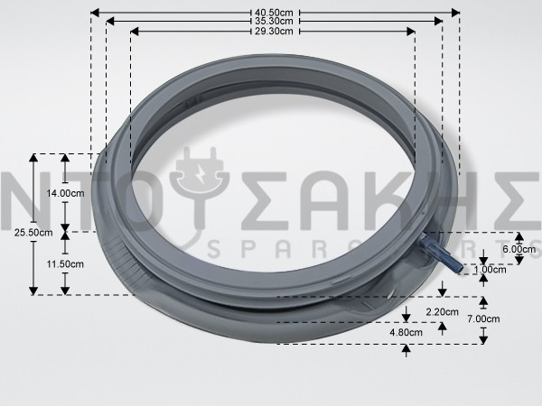 Εικόνα 1 για ΛΑΣΤΙΧΟ ΠΟΡΤΑΣ ΠΛΥΝΤΗΡΙΟΥ ARCELIK BEKO 2946502400