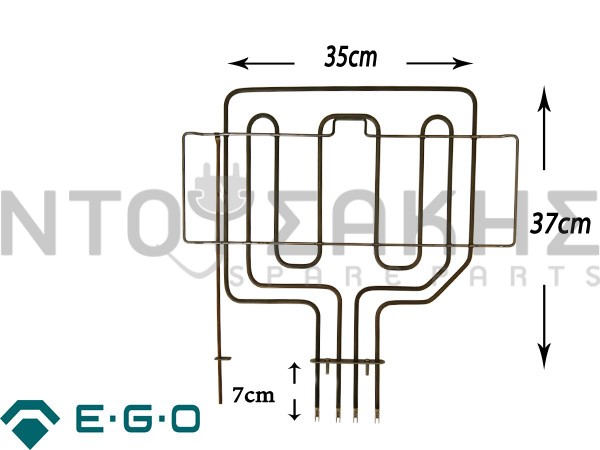 Εικόνα 1 για ΑΝΤΙΣΤΑΣΗ ΚΟΥΖΙΝΑΣ AΝΩ PITSOS FLAMA 2800W MAKΡΙΑ