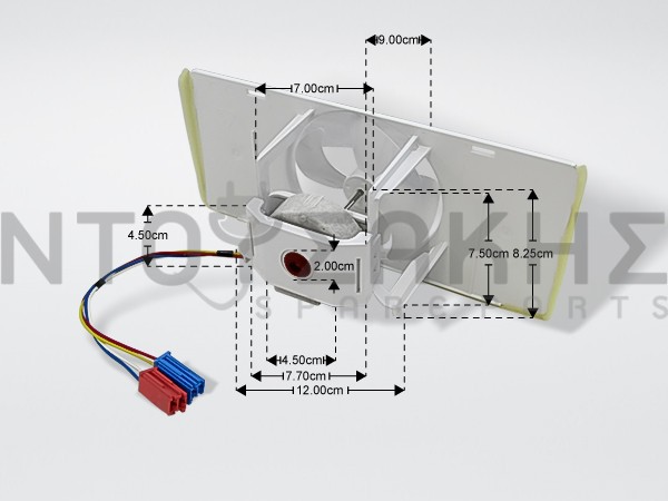 Εικόνα 2 για ΑΝΕΜΙΣΤΗΡΑΣ ΨΥΓΕΙΟΥ BΟSCH SIEMENS 647519 12V 4W