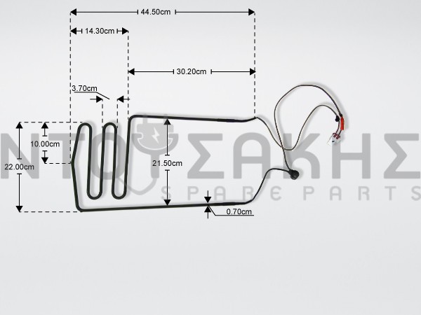 Εικόνα 1 για ΑΝΤΙΣΤΑΣΗ ΑΠΟΨΥΞΗΣ ΨΥΓΕΙΟΥ SAMSUNG 220V 300W DA81-05880A