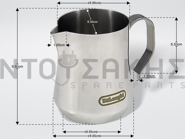Εικόνα 1 για ΓΑΛΑΤΙΕΡΑ ΚΑΦΕΤΙΕΡΑΣ DELONGHI 350ml 5513282201