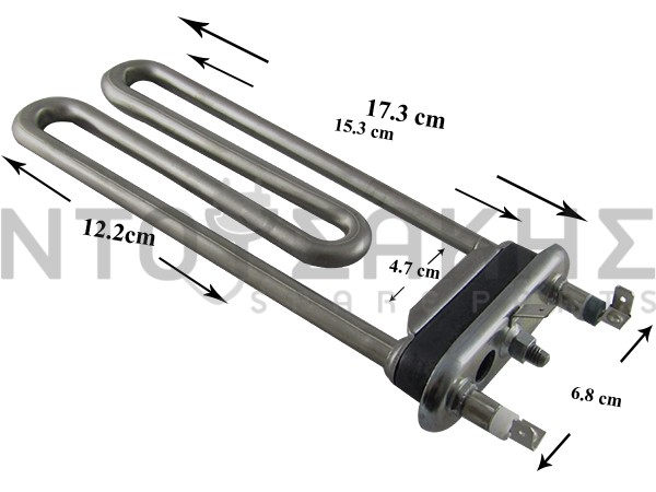 Εικόνα 1 για ΑΝΤΙΣΤΑΣΗ ΠΛΥΝΤΗΡΙOY ARISTON ΜΕ ΤΡΥΠΑ 17CM 1700W 094715