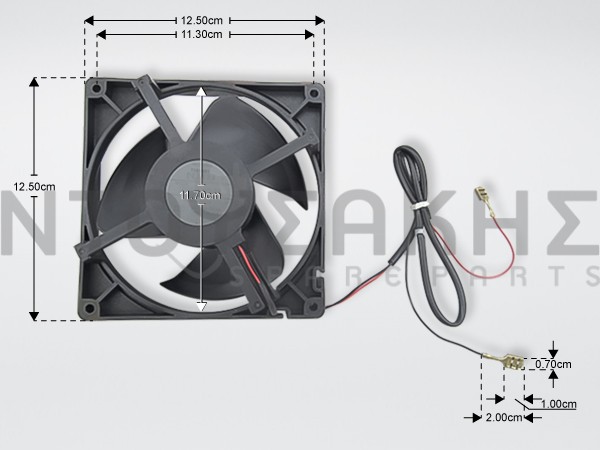Εικόνα 1 για ΑΝΕΜΙΣΤΗΡΑΣ ΨΥΓΕΙΟΥ ARISTON INDESIT 12V 0.13A