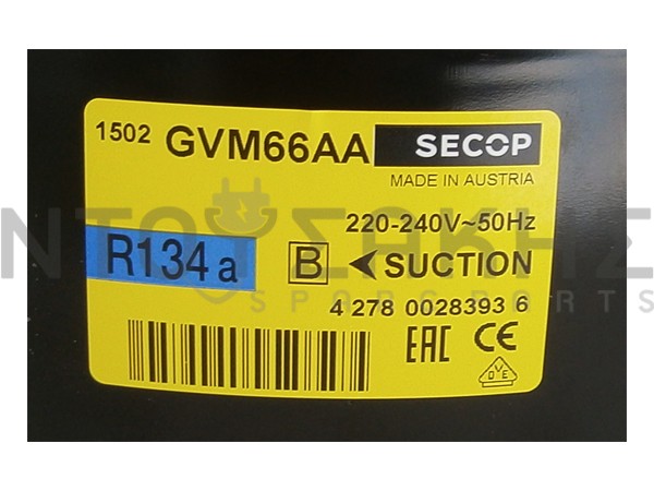 Εικόνα 2 για ΜΟΤΕΡ ΨΥΓΕΙΟΥ  SECOP R134 1/5 TLES 6,5FT.3 6,49CC