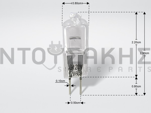 Εικόνα 1 για ΛΑΜΠΑ ΑΛΟΓΟΝΟΥ ΚΟΥΖΙΝΑΣ G4 12V 20W