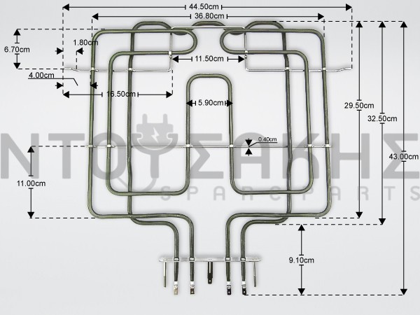 Εικόνα 1 για ΑΝΤΙΣΤΑΣΗ ΑΝΩ ΜΕΡΟΣ WHIRLPOOL 2450W 481925928838