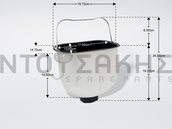 Εικόνα 1 για ΚΑΔΟΣ ΑΡΤΟΠΑΡΑΣΚΕΥΑΣΤΗ MOULINEX TEFAL SS-986626