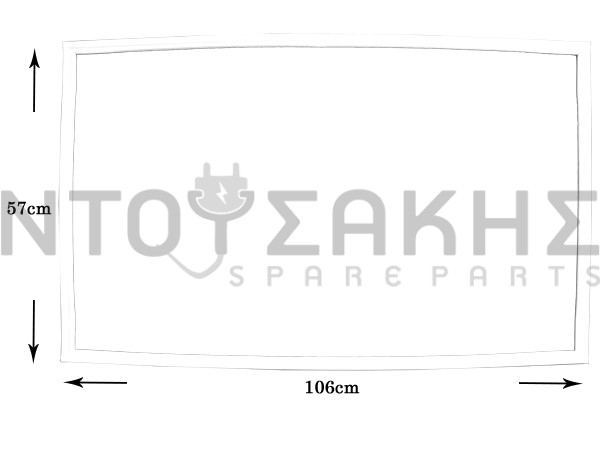 Εικόνα 1 για ΛΑΣΤΙΧΟ ΣΥΝΤΗΡΗΣΗΣ ARISTON INDESIT 106X57CM 115396