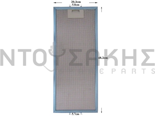 Εικόνα 1 για ΦΙΛΤΡΟ ΑΠΟΡΡΟΦΗΤΗΡΑ ΜΕΤΑΛΛΙΚΟ PYRAMIS 204MMX483MM 065972501
