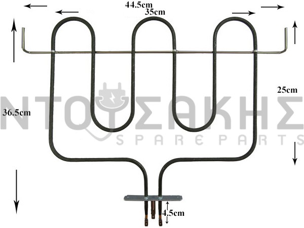 Εικόνα 1 για ΑΝΤΙΣΤΑΣΗ ΑΝΩ ΓΚΡΙΛ CANDY GIAS SMEG 41020728