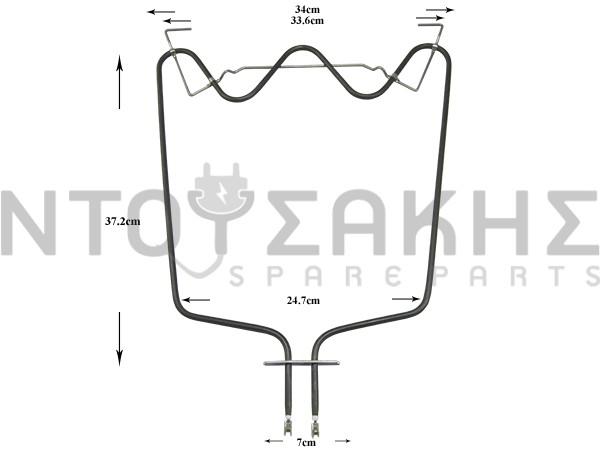 Εικόνα 1 για ΑΝΤΙΣΤΑΣΗ ΚΟΥΖΙΝΑΣ ΚΑΤΩ 1150W WHIRLPOOL 481010551720