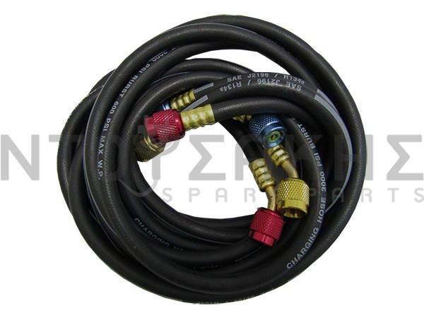 Εικόνα 2 για ΜΑΝΟΜΕΤΡΑ ΣΕΤ ΜΕ ΛΑΣΤΙΧΑ 120ΜΜ R410/R32 BALL VALVE BLACK DIAMOND