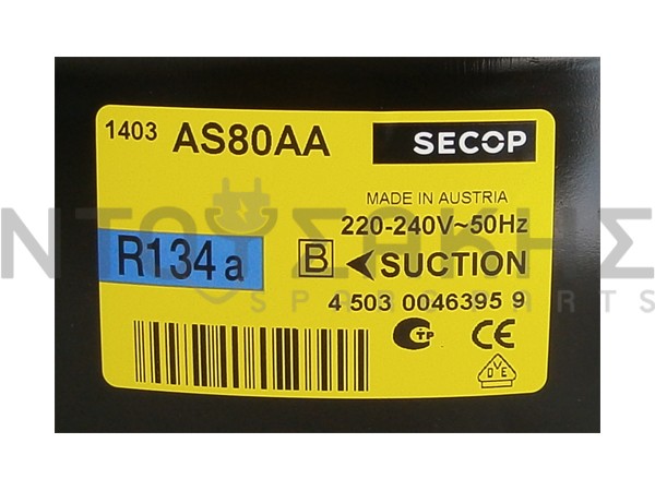 Εικόνα 2 για ΜΟΤΕΡ ΨΥΓΕΙΟY SECOP R134 1/4 NL9F