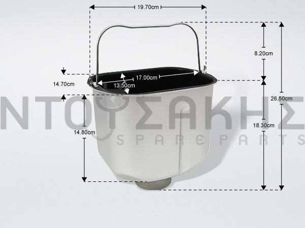 Εικόνα 1 για ΚΑΔΟΣ ΑΡΤΟΠΑΡΑΣΚΕΥΑΣΤΗ MOULINEX TEFAL SS-986062