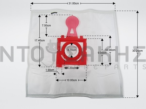 Εικόνα 2 για ΣΑΚΟΥΛΑ ΣΚΟΥΠΑΣ PITSOS ORIGINAL 577703 SET 4 ΤΕΜ + 1 ΦΙΛΤΡΟ 00577703
