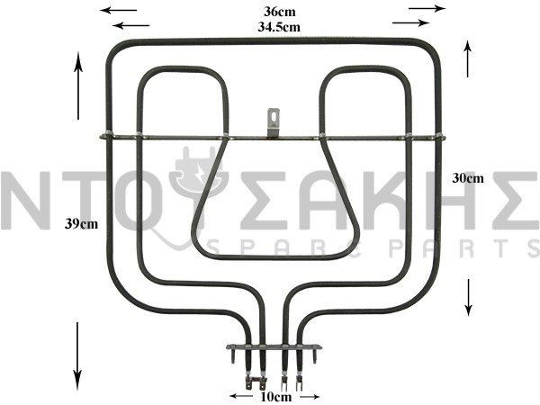 Εικόνα 1 για ΑΝΤΙΣΤΑΣΗ ΚΟΥΖΙΝΑΣ ΑΝΩ ΓΚΡΙΛ AEG ELECTROLUX 800/1650W 3970129015