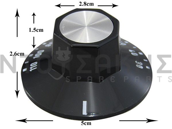 Εικόνα 1 για ΚΟΥΜΠΙ ΘΕΡΜΟΚΡΑΣΙΑΣ 30-110C EGO 0000.524.805