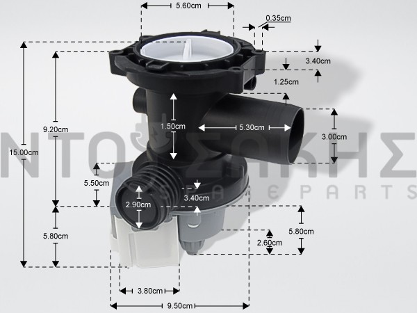 Εικόνα 1 για ΑΝΤΛΙΑ ΠΛΥΝΤΗΡIOY ARISTON ΜΑΓΝΗΤΙΚΗ 00517420