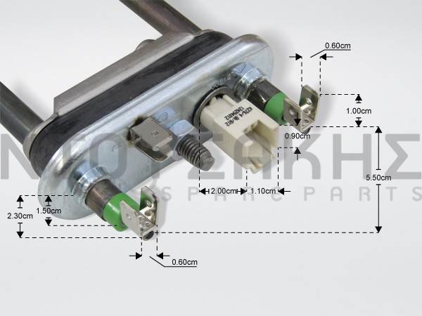 Εικόνα 2 για ΑΝΤΙΣΤΑΣΗ ΠΛΥΝΤΗΡΙΟΥ ZANUSSI 1950W 3792301305