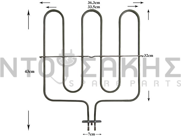 Εικόνα 1 για ΑΝΤΙΣΤΑΣΗ ΚΟΥΖΙΝΑΣ ΑΝΩ FISHER & PAYKEL 1400W 230V 062058004