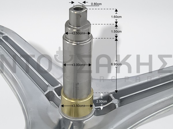 Εικόνα 2 για ΑΞΟΝΑΣ ΠΛΥΝΤΗΡΙΟΥ ΡΟΥΧΩΝ BOSCH 00684101