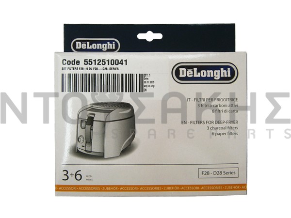 Εικόνα 1 για ΦΙΛΤΡΟ ΦΡΥΤΕΖΑΣ DELONGHI 3+6 5512510041