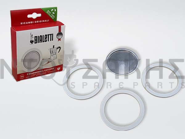 Εικόνα 1 για ΦΛΑΝΤΖΑ ΦΙΛΤΡΟΥ BIALETTI 12 ΦΛ.(ΣΕΤ 3 ΦΛ.+ 1 ΦΙΛΤΡΟ) MOKA EXPRESS