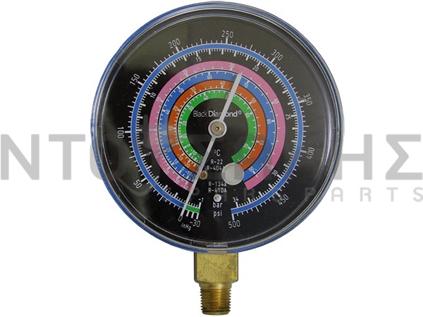 Εικόνα 1 για ΜΑΝΟΜΕΤΡΟ 80ΜΜ R22/R134a/R404/R410a BLACK DIAMOND ΧΑΜΗΛΗΣ ΠΙΕΣΗΣ