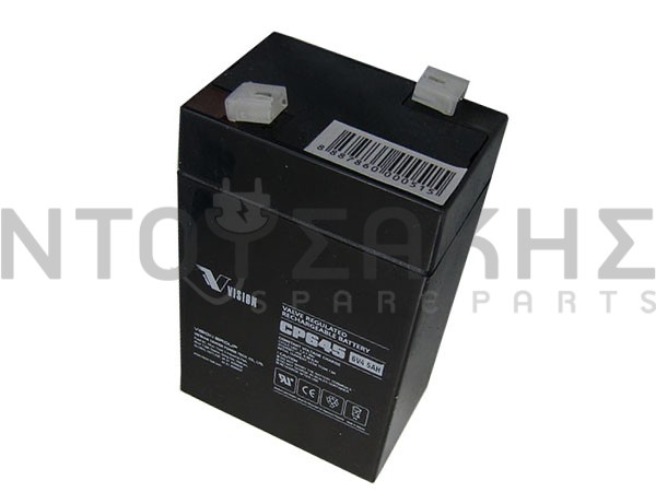 Εικόνα 1 για ΜΠΑΤΑΡΙΑ ΣΚΟΥΠΑΚΙ POWERSONIC 6V-4.5AH