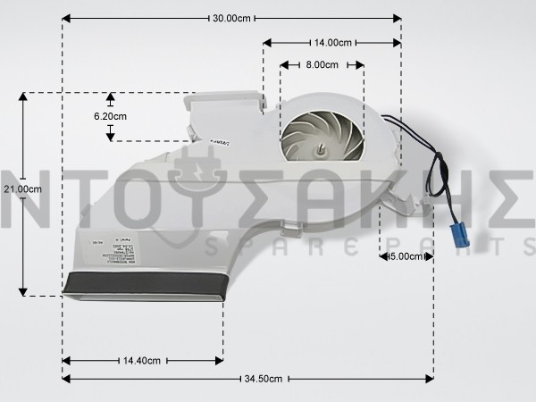 Εικόνα 1 για ΑΝΕΜΙΣΤΗΡΑΣ ΨΥΓΕΙΟΥ BΟSCH SIEMENS 11002869