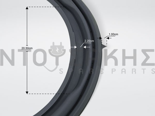 Εικόνα 2 για ΛΑΣΤΙΧΟ ΠΟΡΤΑΣ ΠΛΥΝTHRIOY LG MDS61153401