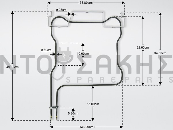Εικόνα 1 για ΑΝΤΙΣΤΑΣΗ ΚΟΥΖΙΝΑΣ ΚΑΤΩ WHIRLPOOL 1150W 230V 488000526533