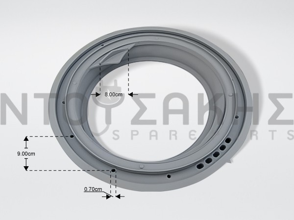 Εικόνα 2 για ΛΑΣΤΙΧΟ ΠΟΡΤΑΣ ΠΛΥΝΤΗΡΙΟY WHIRLPOOL IGNIS BAUKNECHT