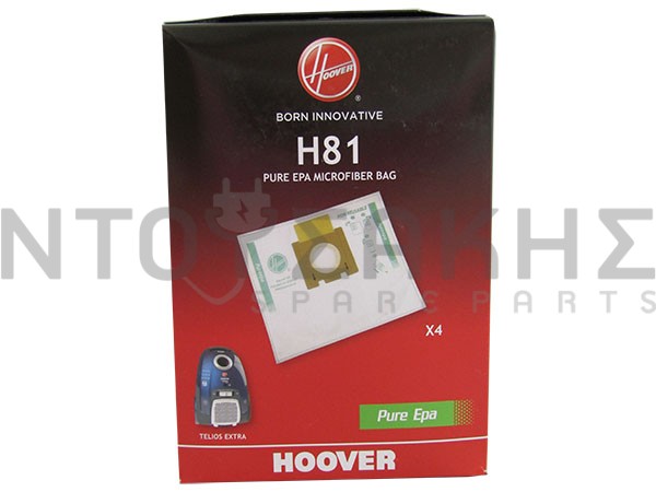 Εικόνα 2 για ΣΑΚΟΥΛΑ ΣΚΟΥΠΑΣ HOOVER TELIOS EXTRA H81 ORIGINAL SET 4 ΤΕΜ